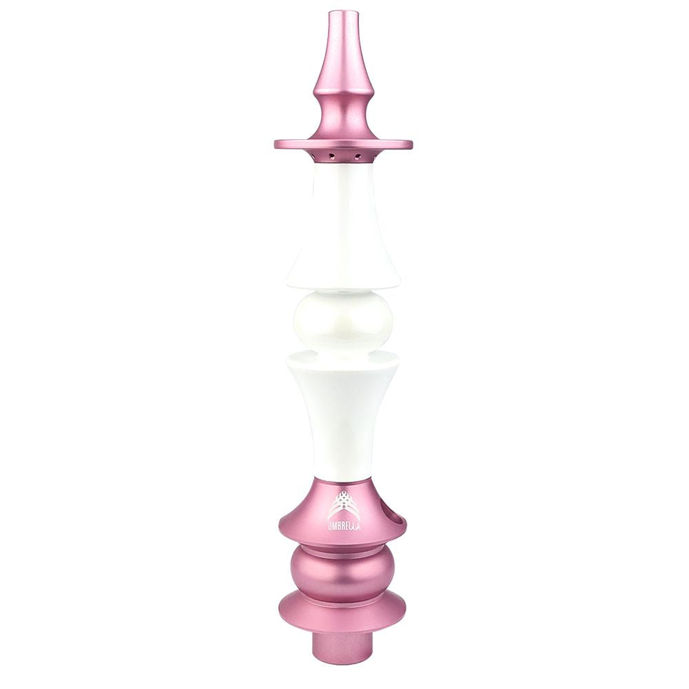 Stem Narguile Marajah Hookah Umbrella Médio Rosê/Branco Fusion