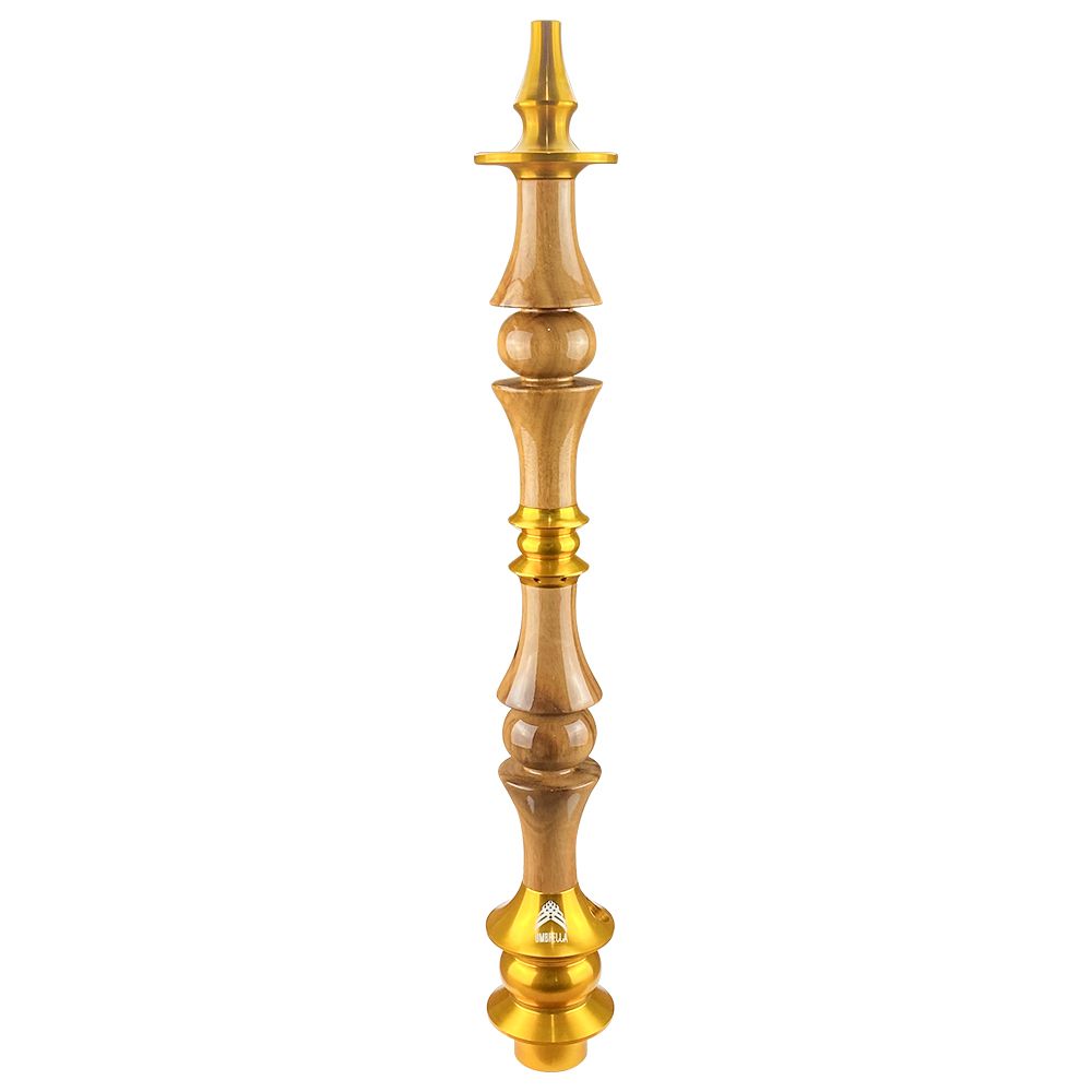 Stem Narguile Marajah Hookah Umbrella Grande Dourado/Natural