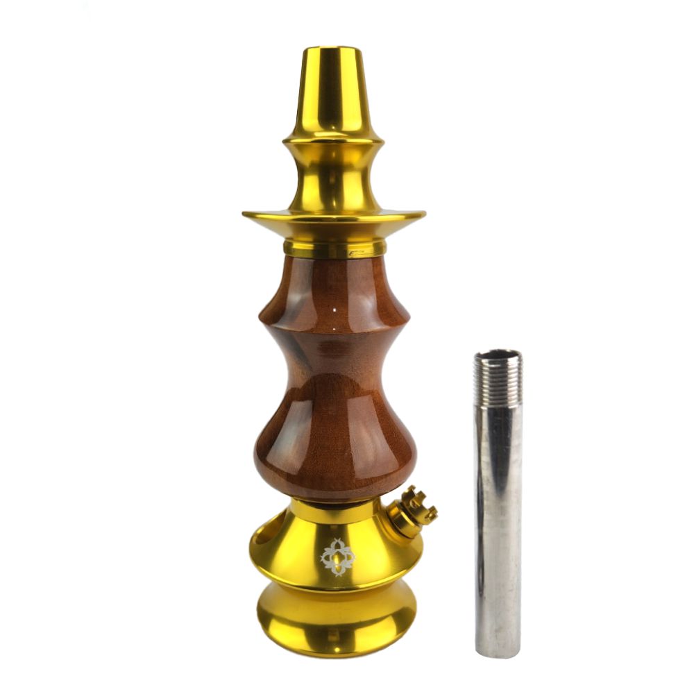 Stem Narguile Amazon Hookah Prime - Dourado/Redwood