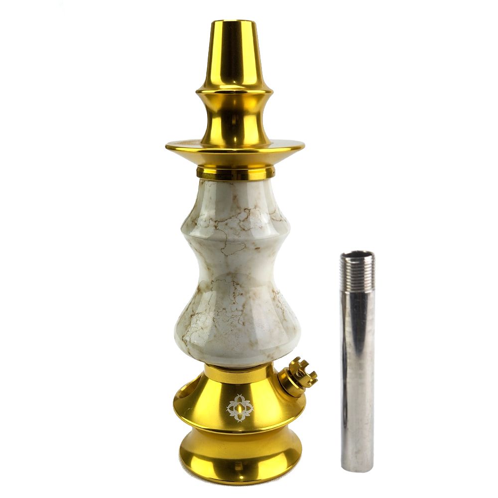 Stem Narguile Amazon Hookah Prime - Dourado/Botticino