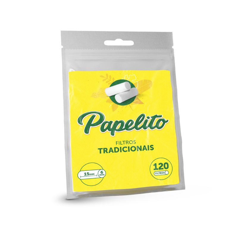 Filtro Papelito Tradicional 15mm X 6mm (Pacotes de 120un)