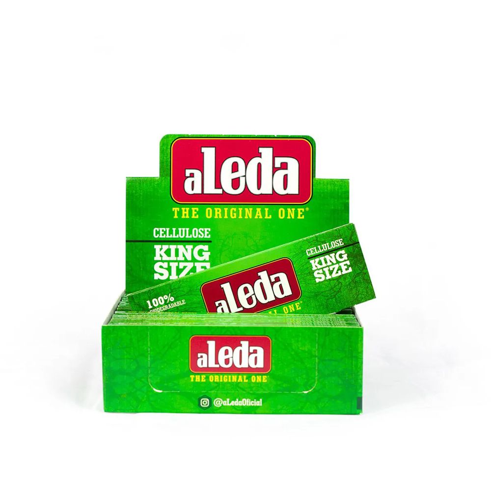 Seda aLeda King Size Extra Slim Celulose Verde (20 Livretos C/ 40 folhas)