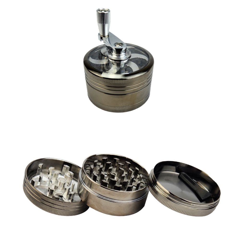 Dichavador De Metal Molinete 3 Partes - Titanium