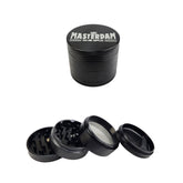 Dichavador De Metal Masterdam 4 Partes Médio 56MM - Preto