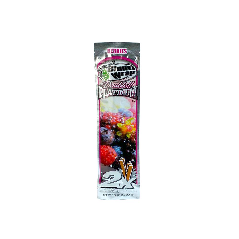 Seda Blunt Wrap Double Platinium (Pacotes Com 2 Un) - Berries