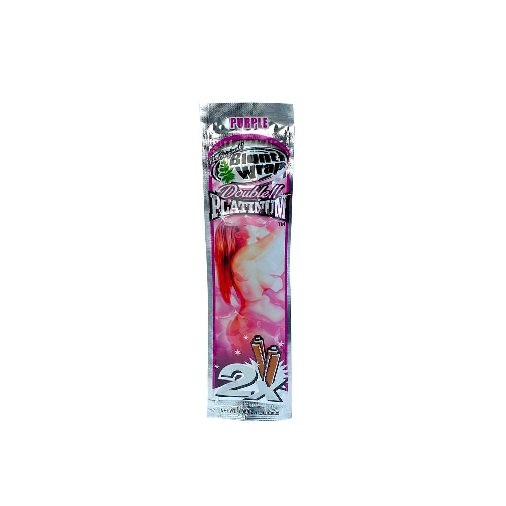 Seda Blunt Wrap Double Platinium (Pacotes Com 2 Un) - Purple