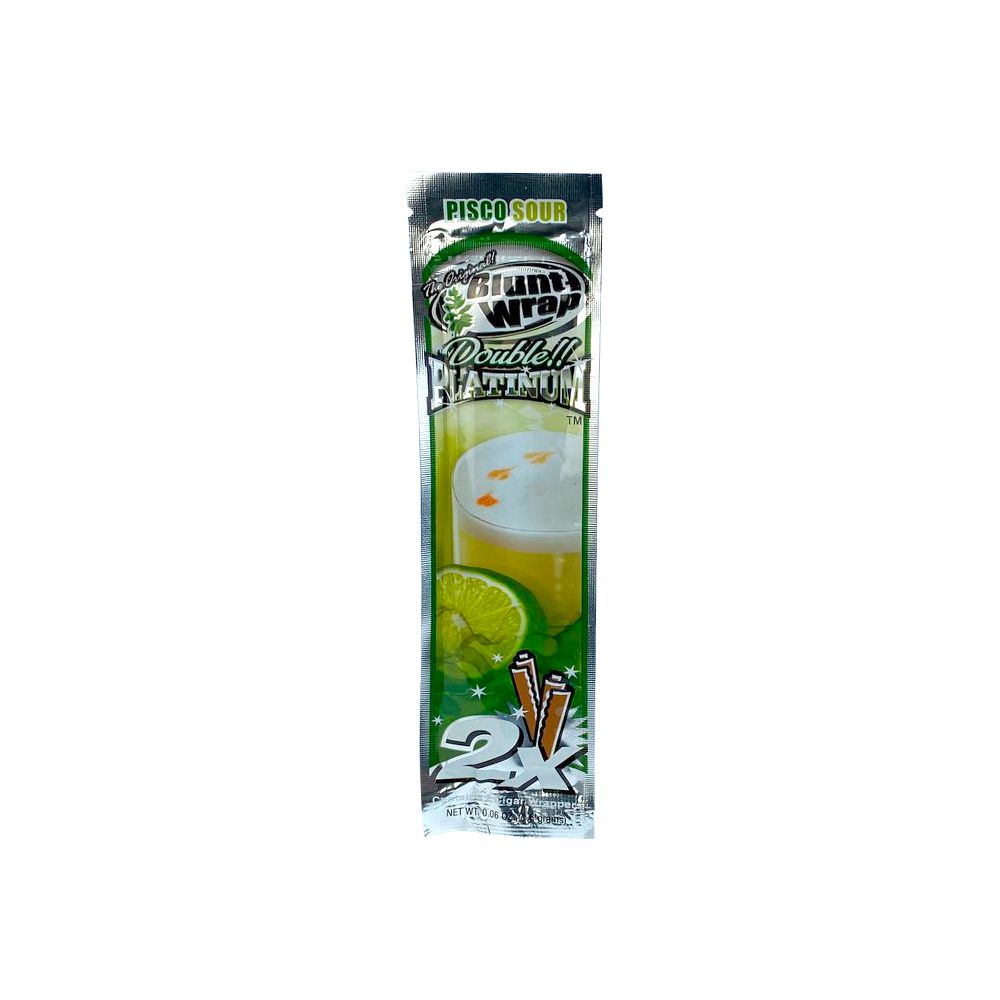 Seda Blunt Wrap Double Platinium (Pacotes Com 2 Un) - Pisco Sour