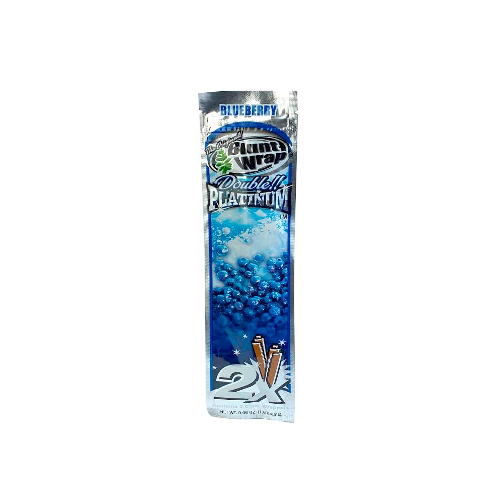 Seda Blunt Wrap Double Platinium (Pacotes Com 2 Un) - Blueberry