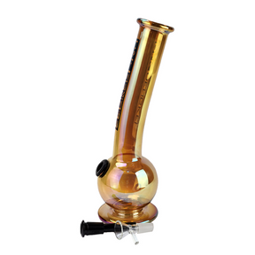 Bong De Vidro DK Bola Curve Metálico 30cm