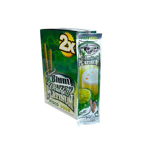 Display Seda Blunt Wrap Double Platinium (CX/25 Pacotes Com 2 un) - Pisco Sour