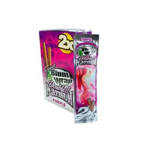 Display Seda Blunt Wrap Double Platinium (CX/25 Pacotes Com 2 un) - Purple