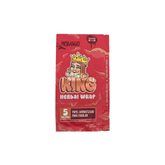 King Herbal Wrap - Morango (Pacote com 5 Folhas)