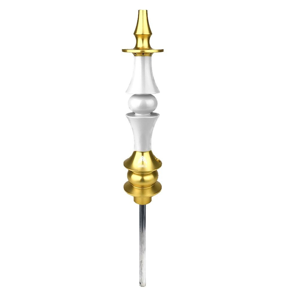 Stem Narguile Marajah Hookah Umbrella Médio Dourado/Branco Fusion