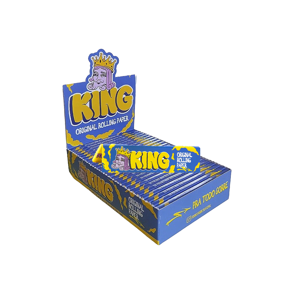 Seda King Original Mini Size Regular (Caixa C/25 Livretos De 33 Folhas)