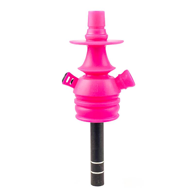 Stem Narguile Black Hookah Mini Monster - Rosa